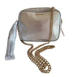 NEW Victoria's Secret Mixed Metal Chain Strap Crossbody Bag